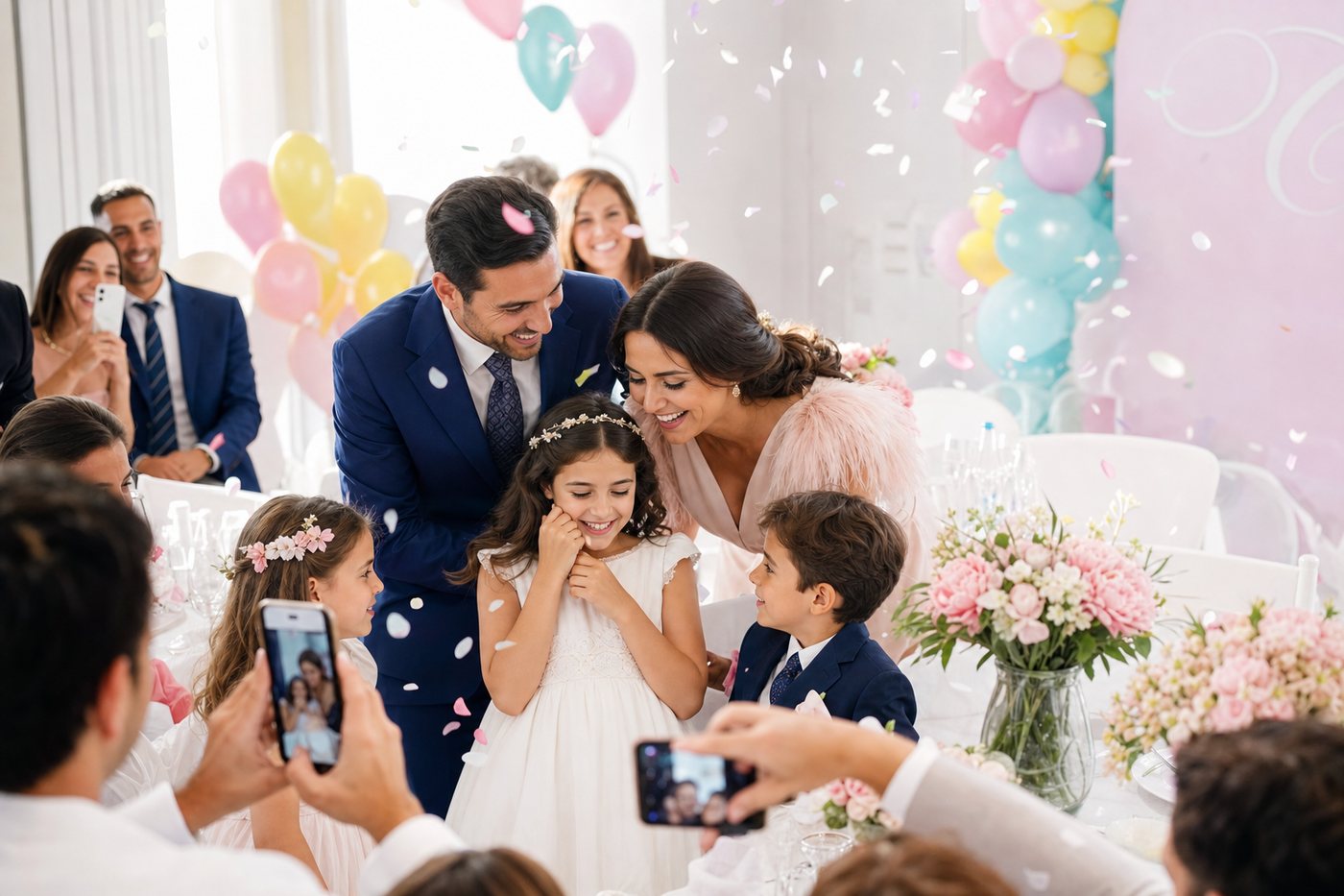 Comunione o cresima con famiglia e invitati